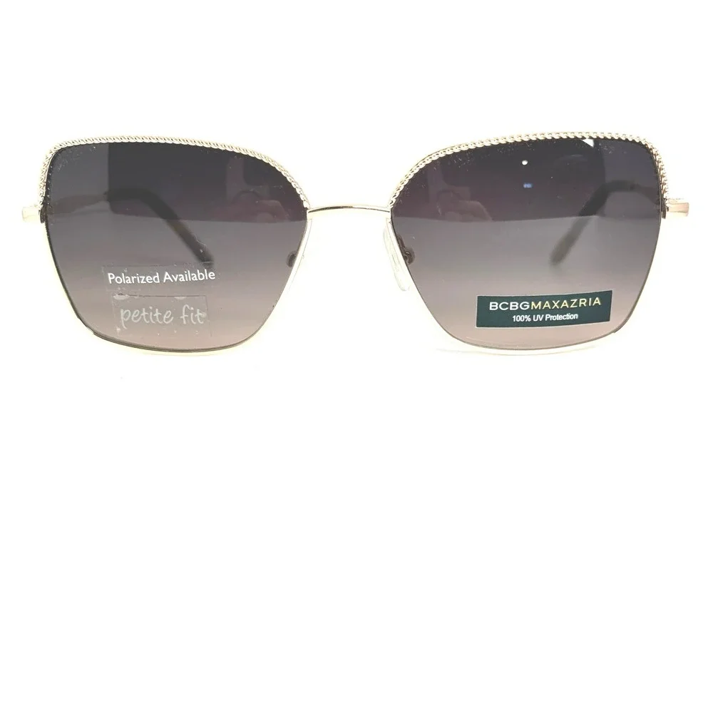 BCBGMAXAZRIA Sizzling Rose Gold Petite Fit Polarized Sunglasses 53-15-130‎ 22498